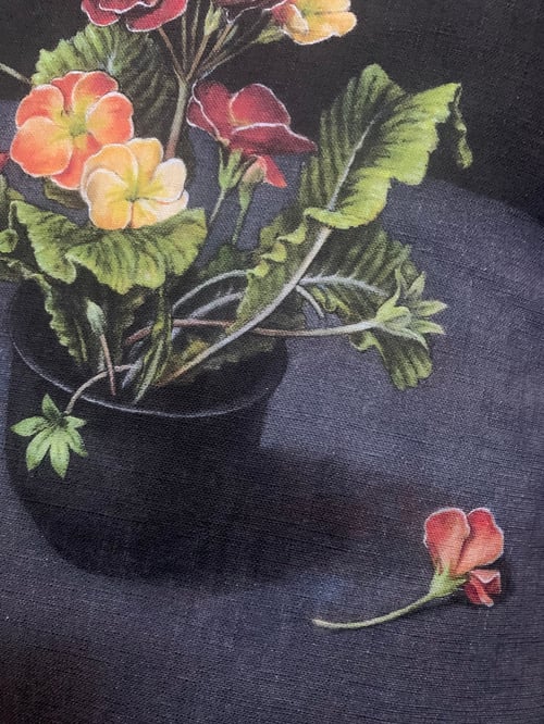 Image of Linen Polyanthus Cushion