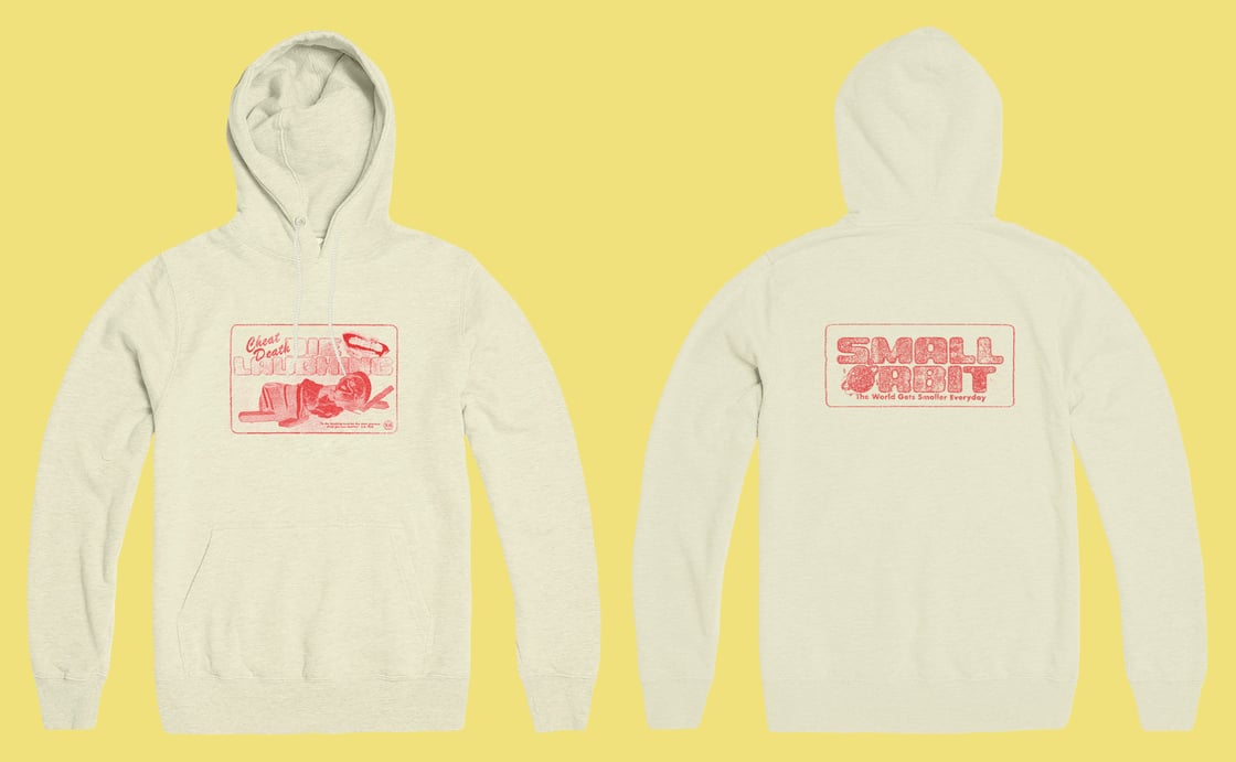 Image of Small Orbit Short Hoodie - "Cheat Death, Die Laughing"