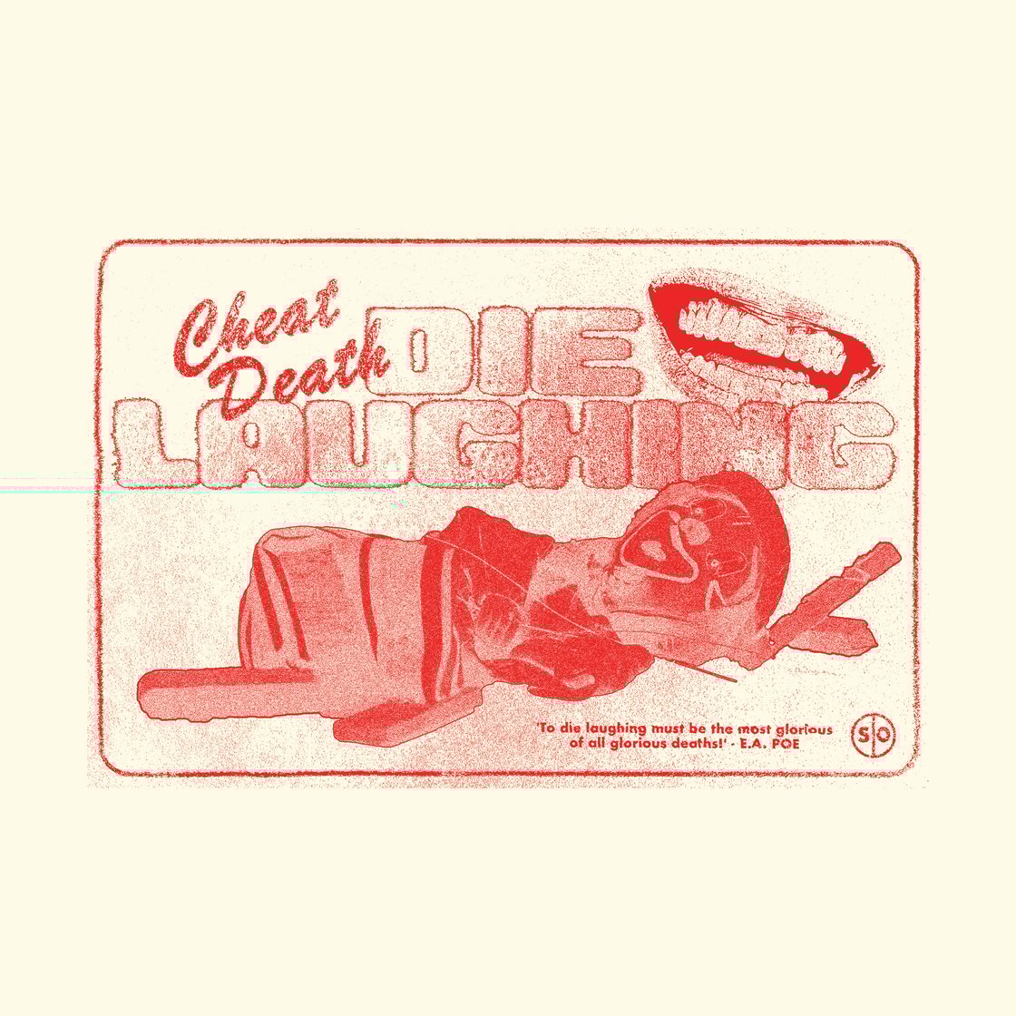 Image of Small Orbit Short Hoodie - "Cheat Death, Die Laughing"