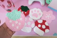 Image 2 of Handmade Punch Needle Coasters