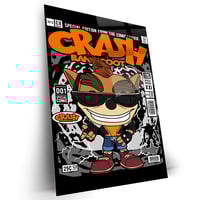 "Crash Bandicoot" Ultra Glossy Metal Print