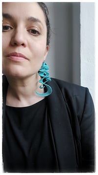 Image 4 of CURLS earrings - Turchese 