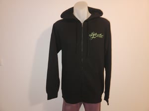 Image of Run To Paradise Zip Hood (Black / Green)