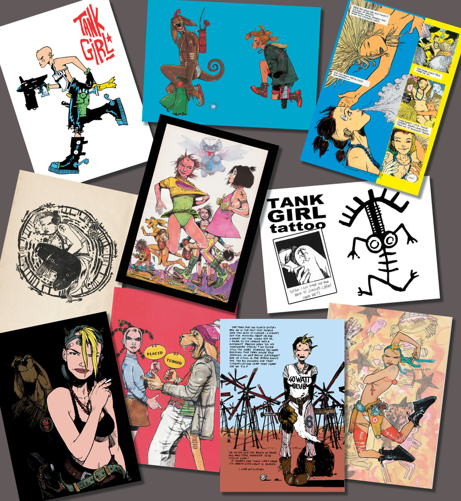 Image of The Best of Hewlett & Martin's Tank Girl Postcard Set