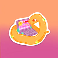 hot single snakes sticker