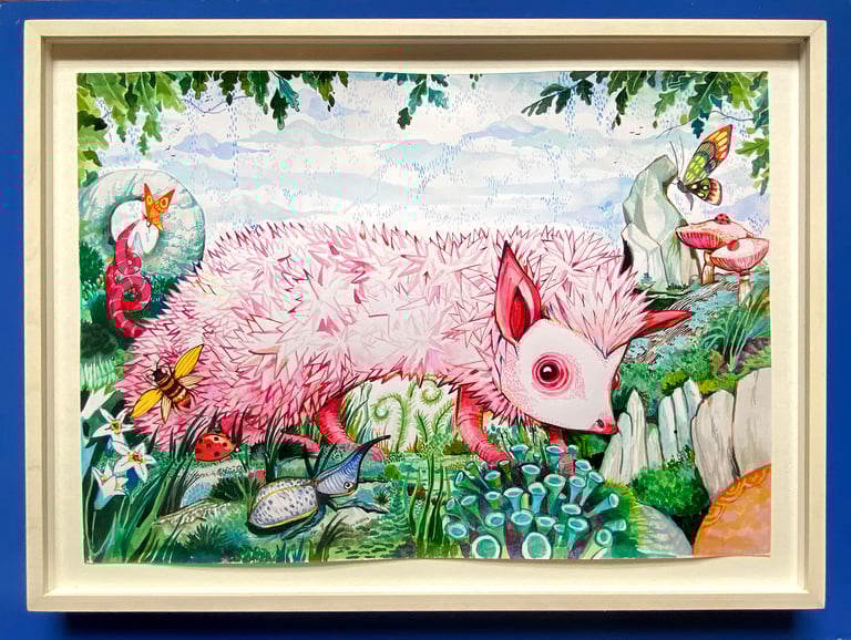 Arkan Sonney original framed artwork