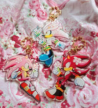 Image 1 of Sakura Hedgehogs 3'' Glitter Charms