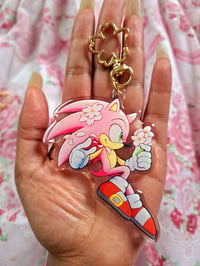 Image 2 of Sakura Hedgehogs 3'' Glitter Charms