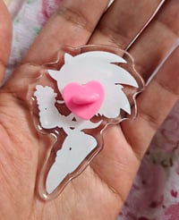 Image 2 of Sakura Hedgehogs 2'' Glitter Acrylic Pins
