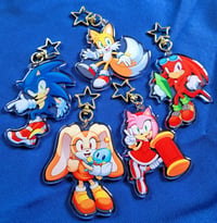 Image 2 of Speed Hedgehog Glitter Charms