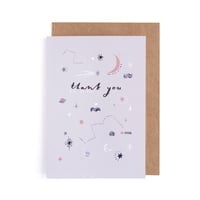 Image 1 of Cosmic Thank You Card by  Sister Paper Co.