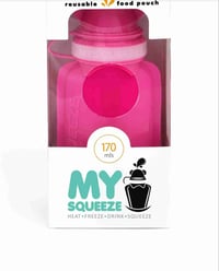 Image 1 of My Squeeze Reusable Food Pouch Pink