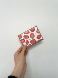 Image 1 of Mini Plantable Notecard - A7 Strawberry Wildflower Seed Notelet