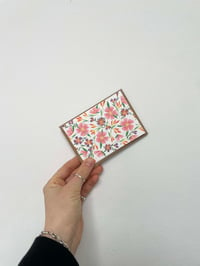 Image 1 of Mini Plantable Notecard - A7 Floral Gouache Wildflower Seed Notelet