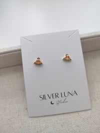 Image 3 of watermelon EAR STUDS 西瓜锆石水果7