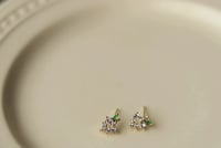 Image 1 of grape EAR STUDS 葡萄锆石水果耳钉
