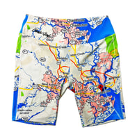 Charleo Girl Map Biker Short
