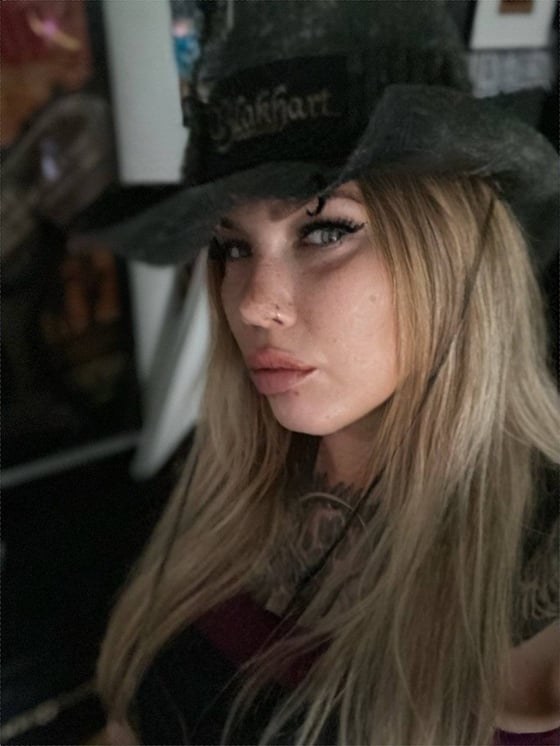 Image of CUSTOM ONE OF A KIND HORROR HATS BY JACKIE LAPONZA 