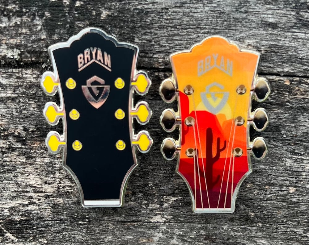 Zach Bryan Guitar Headstock Pins