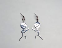 Hey, F*ck Off Stainless Steel Earrings