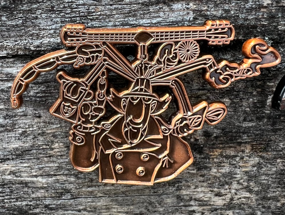 Billy Strings Inspired Inspector Gadget Pin 