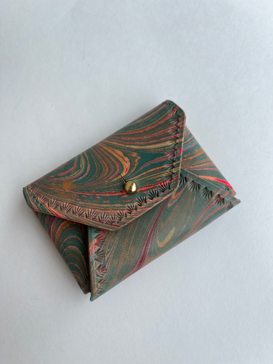 Image of Marbled “No Stitch “ Card Wallet 