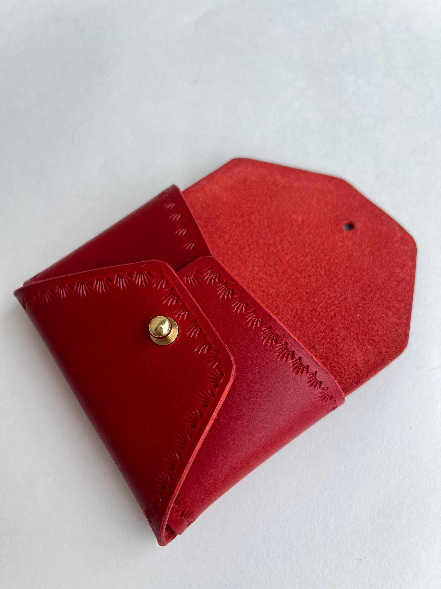 Image of Red Buttero “No Stitch” Card Wallet 