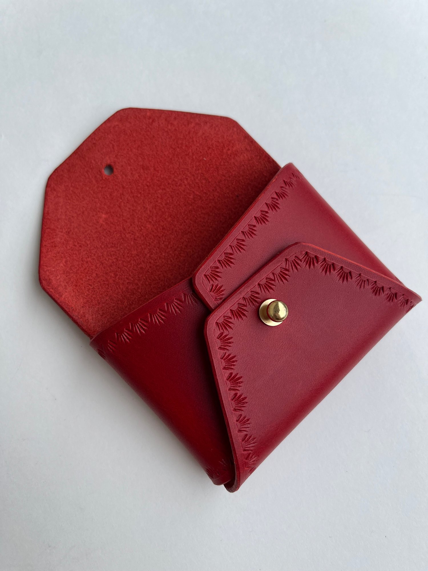 Image of Red Buttero “No Stitch” Card Wallet 
