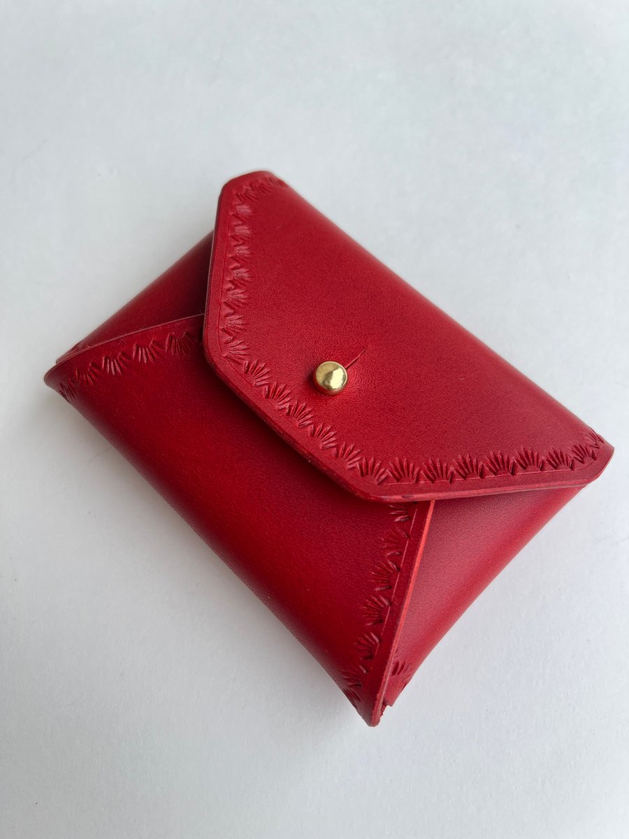 Image of Red Buttero “No Stitch” Card Wallet 