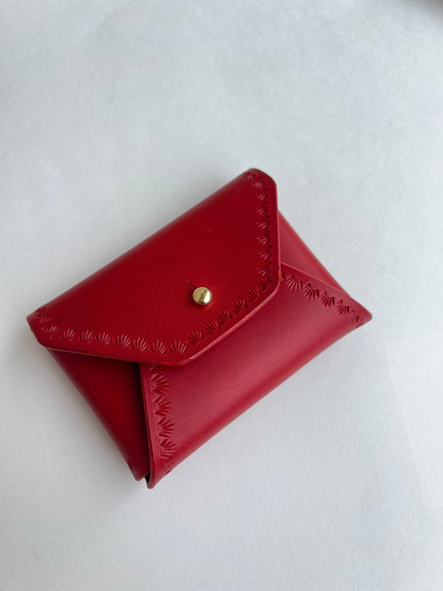 Image of Red Buttero “No Stitch” Card Wallet 