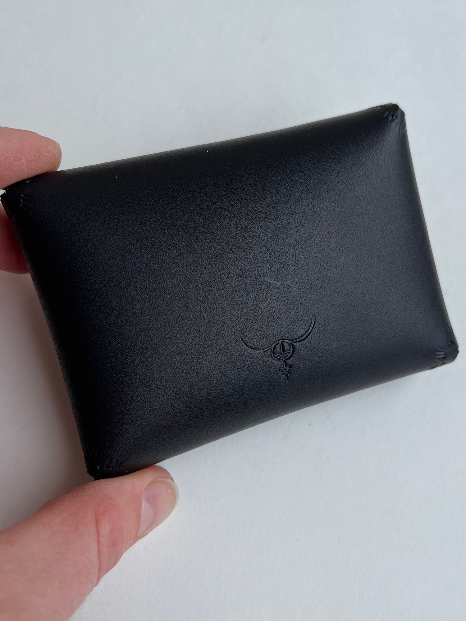 Image of Black Vachetta “No Stitch” Card Wallet 