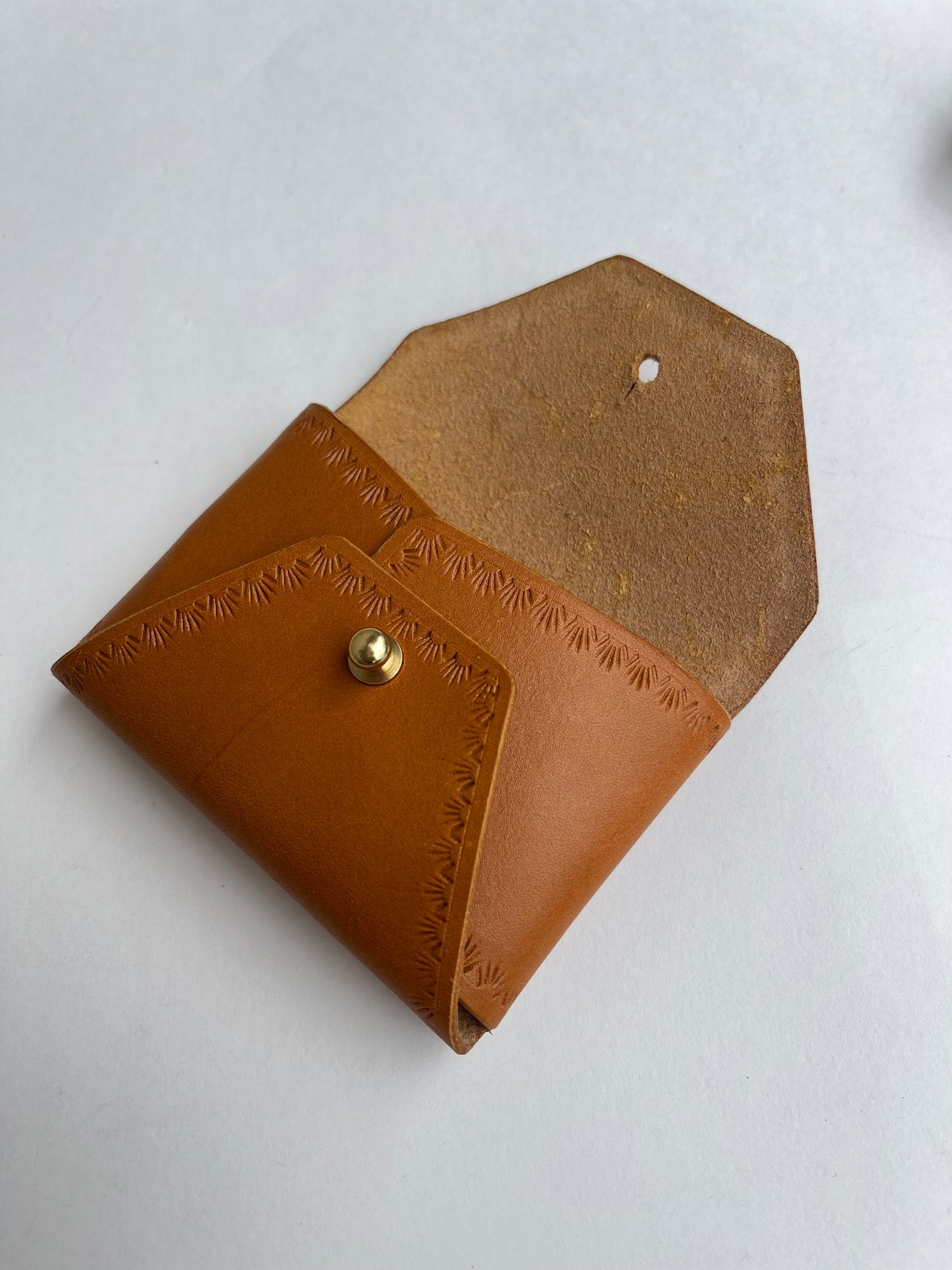 Image of Tan Vachetta “No Stitch” Card Wallet 