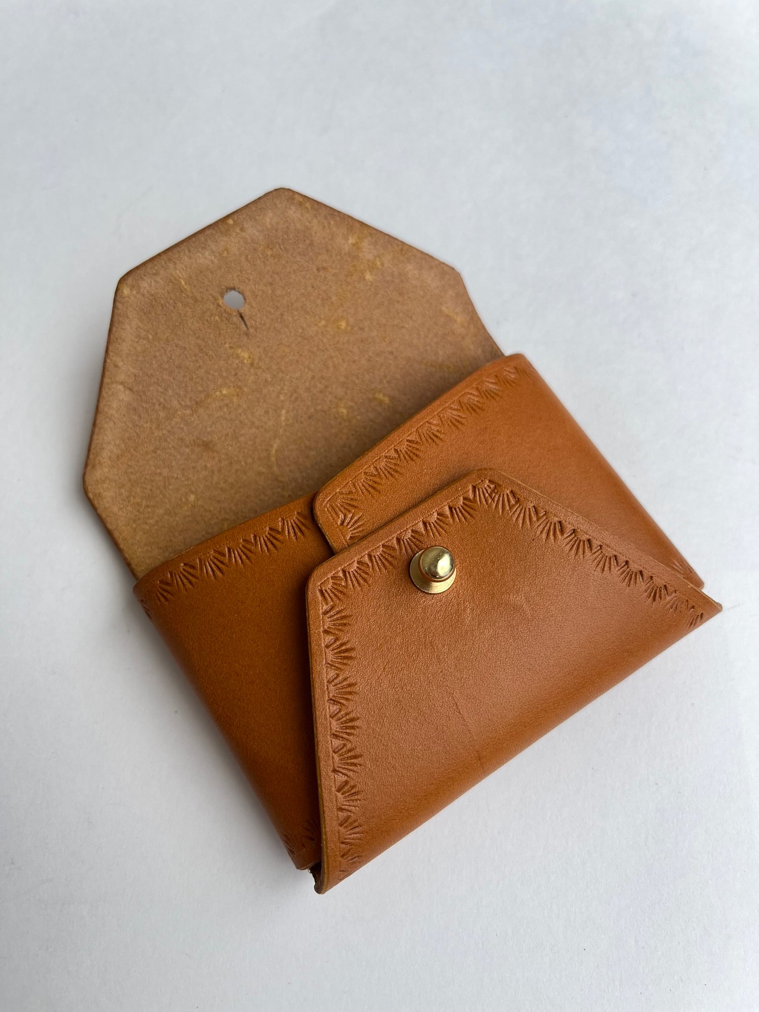 Image of Tan Vachetta “No Stitch” Card Wallet 
