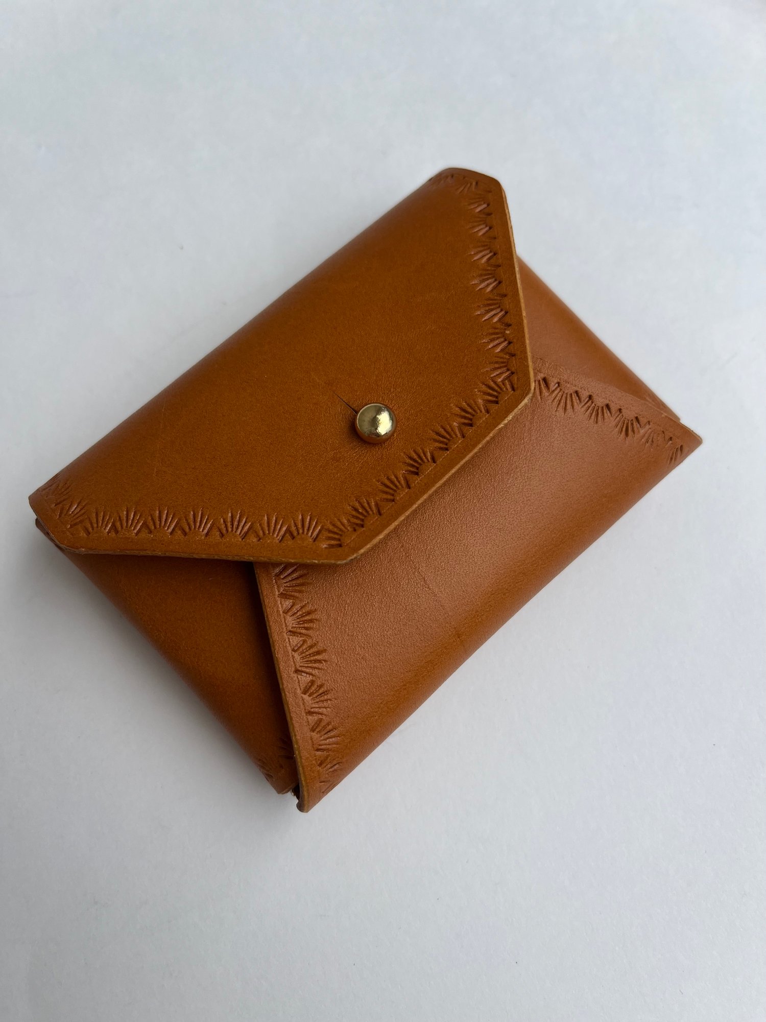 Image of Tan Vachetta “No Stitch” Card Wallet 