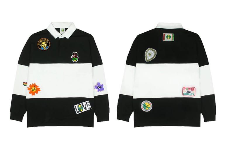 Image of Cross Colours - Wide Stripe Patches Rugby