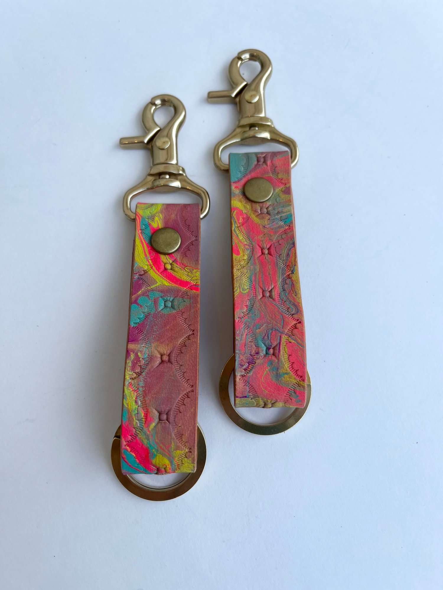 Image of Marbled Long Keychain (style #2)