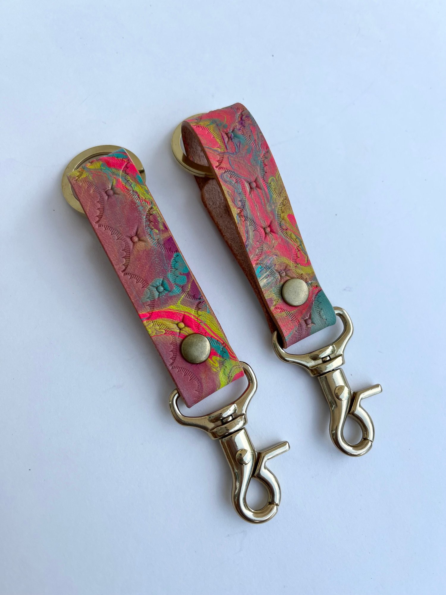 Image of Marbled Long Keychain (style #2)