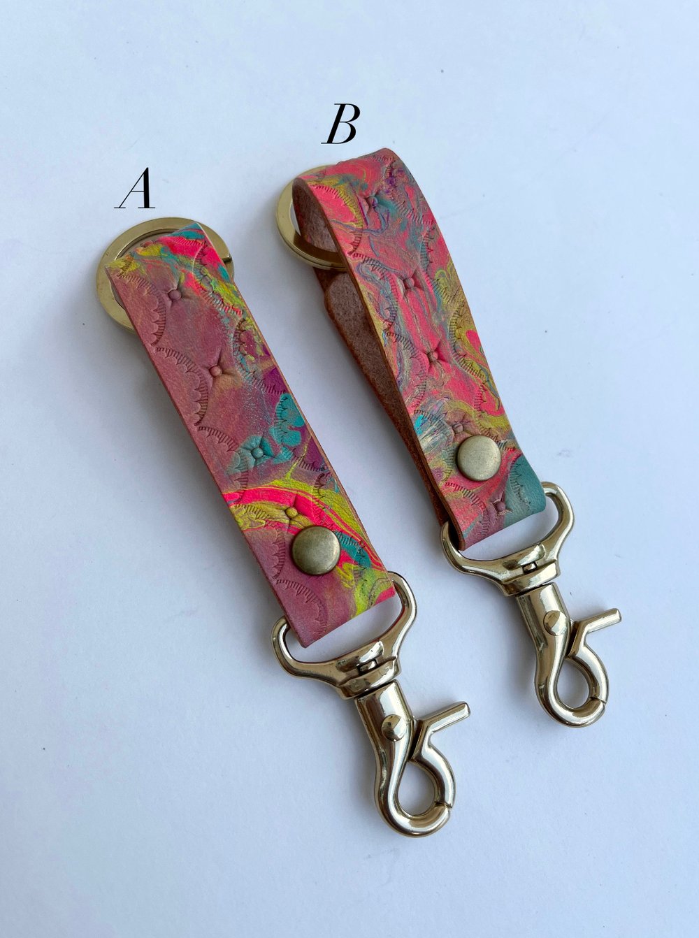 Image of Marbled Long Keychain (style #2)