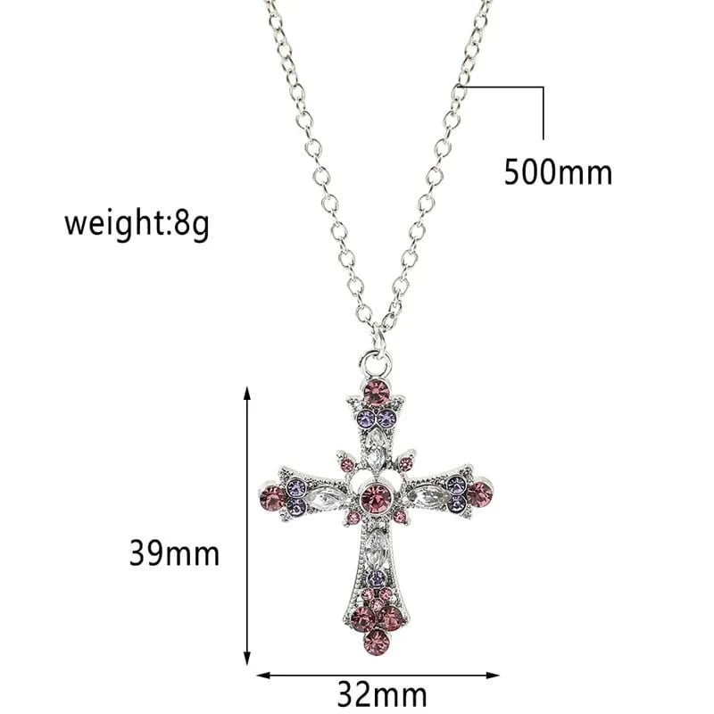 Cross Jeweled Chain