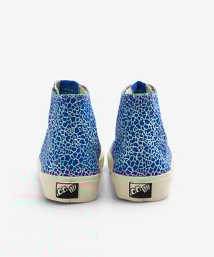 Image of LAST RESORT AB_VM003 CANVAS HI (CRACKED) :::BLUE/WHITE:::