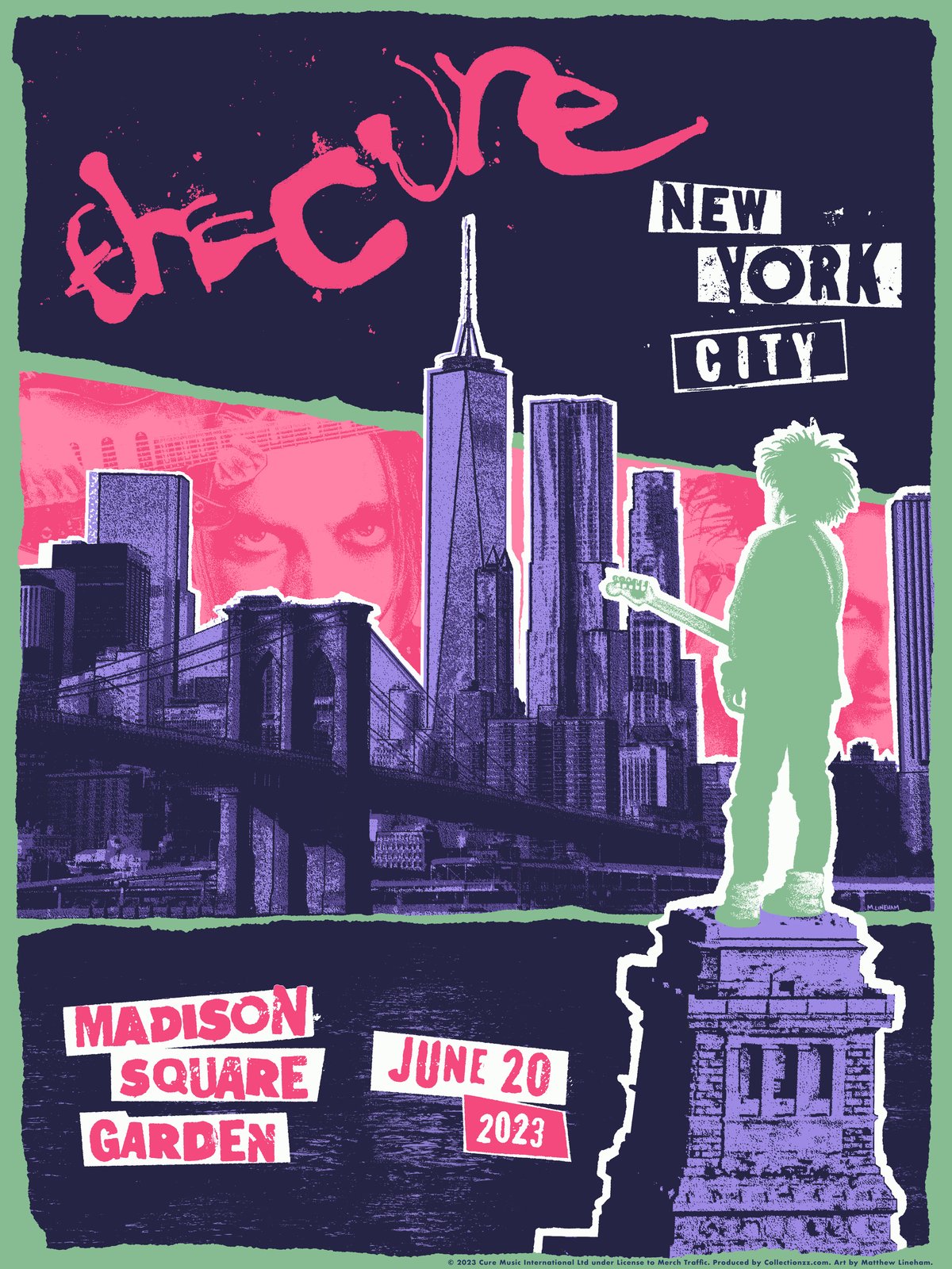 The Cure – NYC Event Poster June 20 – Colorway 1 | M. Lineham Art