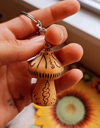 Image 3 of Mantra Mushroom Keychain