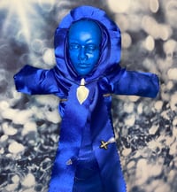 Image 1 of Blue Protection Voodoo Doll by Ugly Shyla 