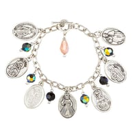 Devotional Saints Medal Charm Bracelet