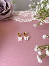 Image 2 of White Butterflies (Gold)