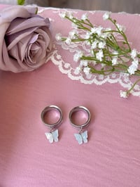 Image 1 of Baby Blue Butterflies (Silver)