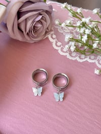 Image 2 of Baby Blue Butterflies (Silver)