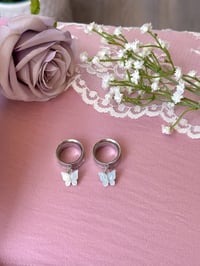 Image 3 of Baby Blue Butterflies (Silver)