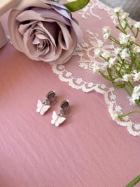 Image 2 of Baby Pink Butterflies (Silver)