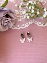 Image 3 of Baby Pink Butterflies (Silver)